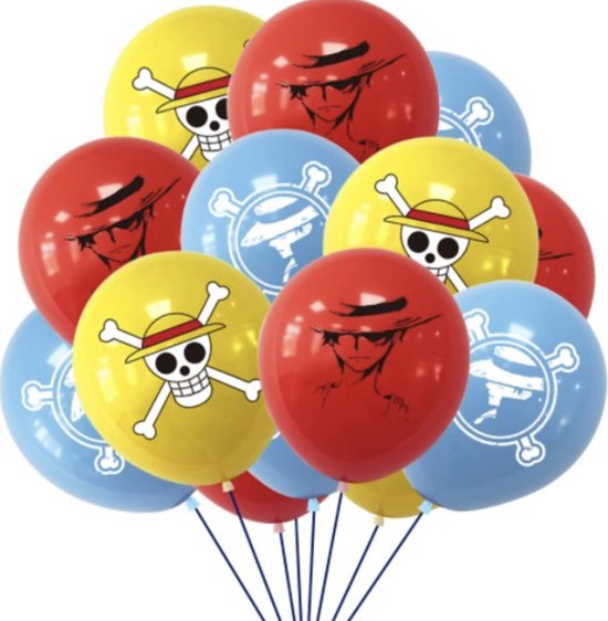 Piraten - ballonnen - versiering - kinderfeestje - partijtje - feest - Set van 6