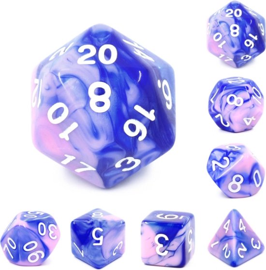 RTLR Rollenspel Dobbelstenen Slijtvaste Polyhedral Dobbelstenen Collectible Set Mooie