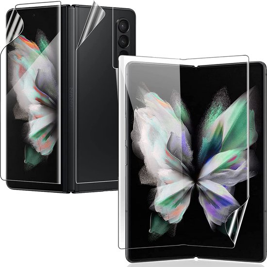 2x Full Screenprotector geschikt voor Samsung Galaxy Z Fold 3 Screen Protector bol