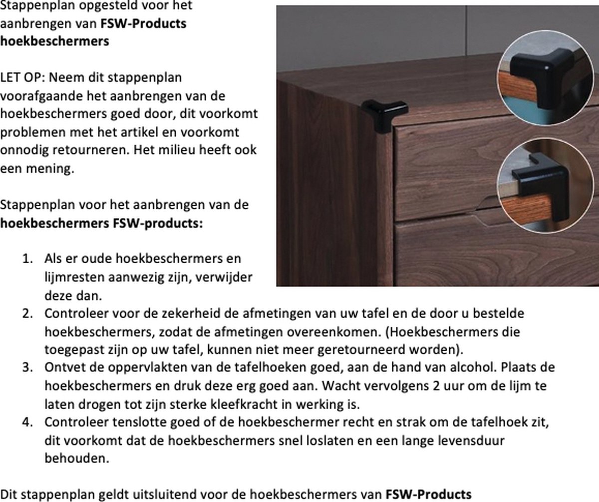 FSW-Products - 4 Stuks - Siliconen Tafel Hoekbeschermers Set - T-vorm - Klein - Transparant - Tafelhoek Beschermers - Beschermhoeken - Veiligheid - Zelfklevende tafelhoek beschermers - Tafelhoekbescherming - Bescherming Meubels – foto 4
