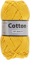Lammy yarns Cotton eight 8/4 - 5 bollen van 50 gram - honing geel (372) - dun katoen garen