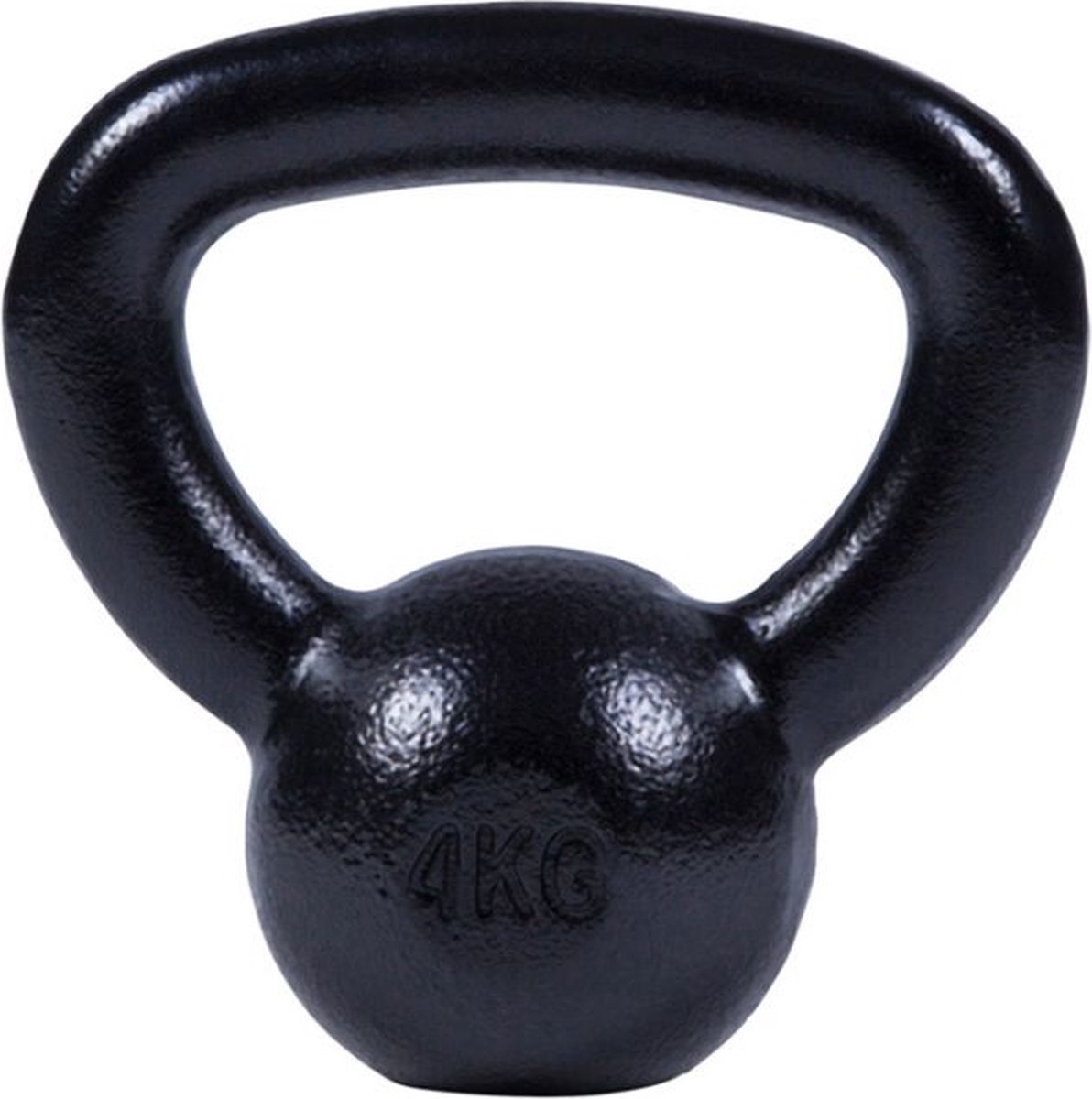 Kettlebell (4 kg) Gietijzer Zwart