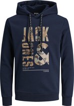 Jack & Jones Street Sweat Hood Navy (Maat: 5XL)