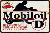 Retro Muur Decoratie uit Metaal Motor Olie Vintage Garage 20x30cm DU-4412
