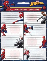 Marvel Etiketten Spider-man Junior Blauw/wit 16 Stuks