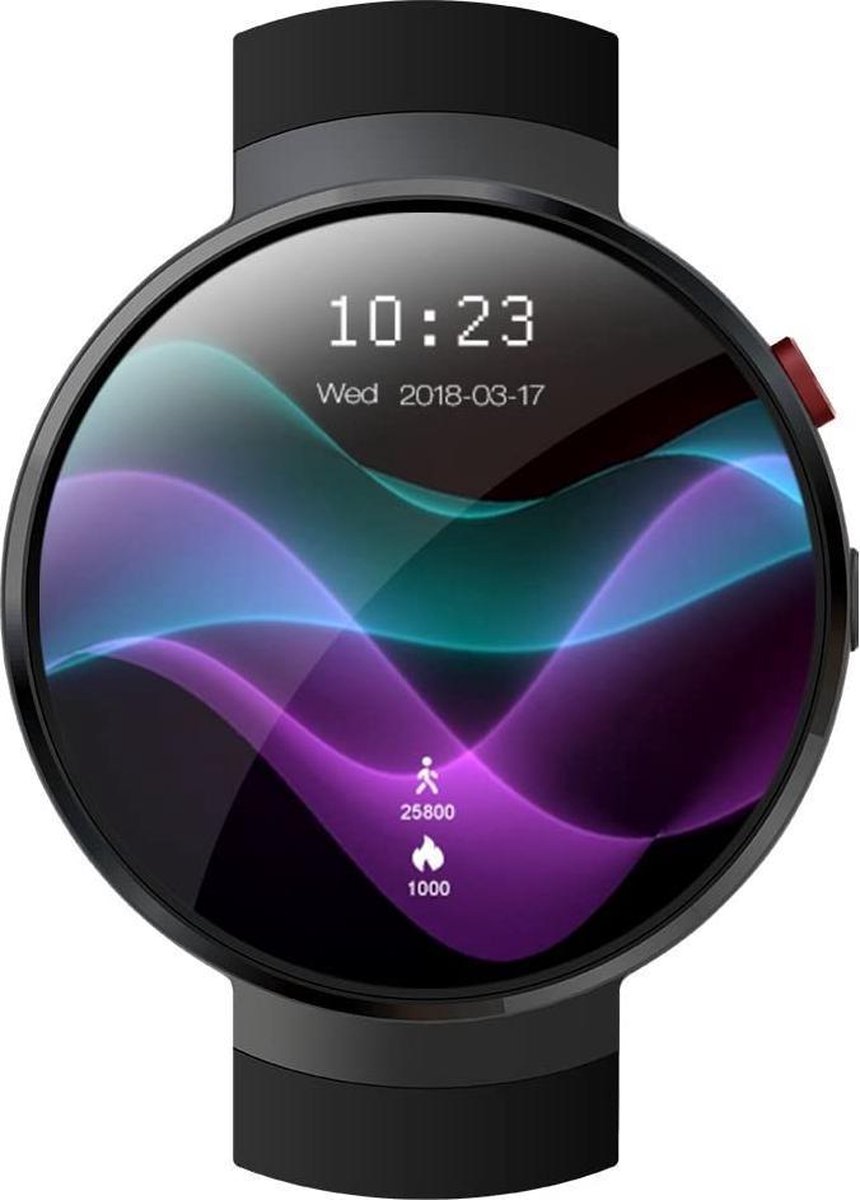 DrPhone SW14 Instinct - 4G Smartwatch Telefoon - Always On Scherm - GPS + WiFi - Stappenteller - Android 7.0 - Sim - 1GB Ram / 16GB Opslag