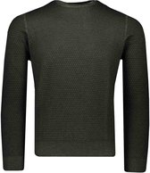 Gran Sasso  Trui Groen Getailleerd - Maat M  - Heren - Herfst/Winter Collectie - Wol
