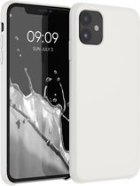 kwmobile telefoonhoesje voor Apple iPhone 11 - Hoesje met siliconen coating - Smartphone case in crème