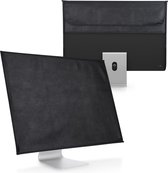 kwmobile hoes voor 24-26" Monitor - PC cover met 2 vakken aan de achterzijde - Monitor beschermhoes in zwart