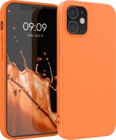 kwmobile phone case pour Apple iPhone 12 / 12 Pro - Coque pour smartphone - Coque arrière en Cosmic Orange