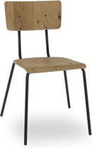 RoomForTheNew stoel m3 - eetkamer stoel - kantinestoel - stoel - chair - stoelen - eetkamer stoelen - kantine stoelen - bruine stoel - stoel bruin