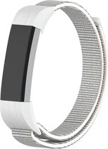 Nylon Smartwatch bandje - Geschikt voor Fitbit Alta / Alta HR nylon bandje - zeeschelp - Strap-it Horlogeband / Polsband / Armband