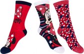Minnie Mouse | 3 Paar | Glittersokken | Maat 23-26