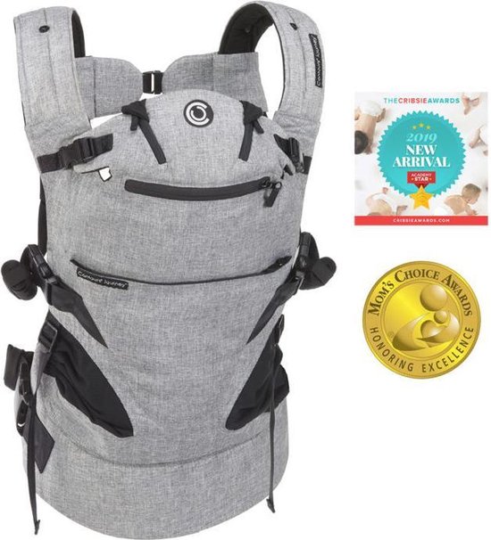 Contours Baby 5-in-1 Baby Carrier Journey - graphite van Contours — afbeelding 5