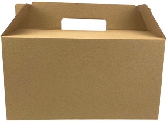 25 stuks x Maaltijddoos Medium - 28x20x15cm - Lunchbox - Mealbox - Takeaway  doos - Met... | bol.com