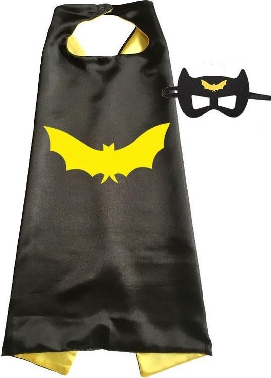 WiseGoods Premium Batman Cape avec masque - Masque - Costume d'habillage - Carnaval - Déguisements Enfants - Costume d'Halloween