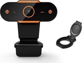 Full HD Webcam voor PC - Incl. Microfoon en Webcam Cover - 10 Megapixel