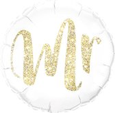 Folie ballon ''Mr'' glitter gold 46cm