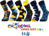 Colorcool Heren Sokken | Vormen Serie | 6 Paar | 41-45