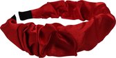 Jessidress® Hoofdband Grote Haar Diadeem Dames Haarband Satijn Diademen - Rood
