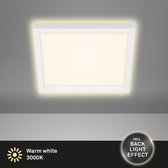 Briloner Leuchten - LED plafondlamp, plafondlamp incl. achtergrondverlichting, 18 Watt, 2.400 lumen, 3.000 Kelvin, wit