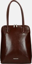 Claudio Ferrici Classico shopper/rugzak brown