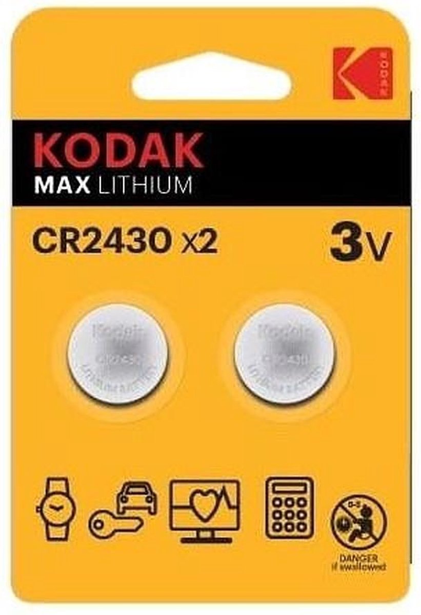 Kodak Max Lithium CR2430 - 2 stuks