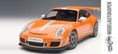 Porsche 911 GT3 RS4.0 (Oranje) (Radiografisch Bestuurbaar) (25 cm) 1/18 Jian Feng Yuan Toys + Hot Wheels Miniatuurauto + 3 Unieke Auto Stickers! - Model auto - Schaalmodel - Modelauto - Minia