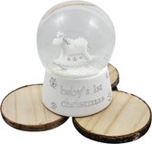 Bambino Baby's First Christmas Waterball, sneeuwbol, glas, eerste kerst