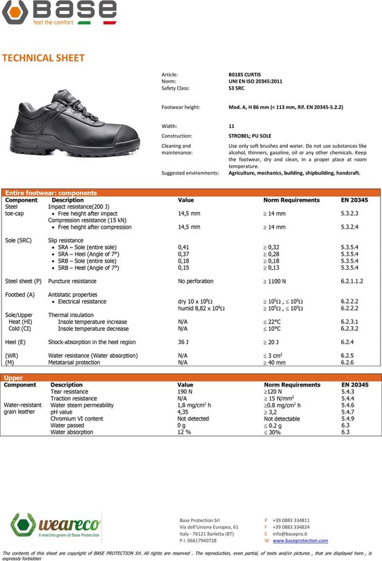 Portwest Base B0185 - Werkschoen Antigeur en Antibacterisch schoenen - S3  SRC - Zwart... | bol.com