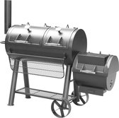 El Fuego Minnesota - Smoker Barbecue - Smokerbbq - Houtskool - Smoker - Gietijzer - 153 kg - Grilloppervlak 99x49 cm + 44x44 cm - Kleur zwart