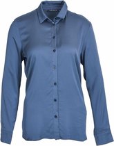 River Woods Lossere klassieke blouse in blauw