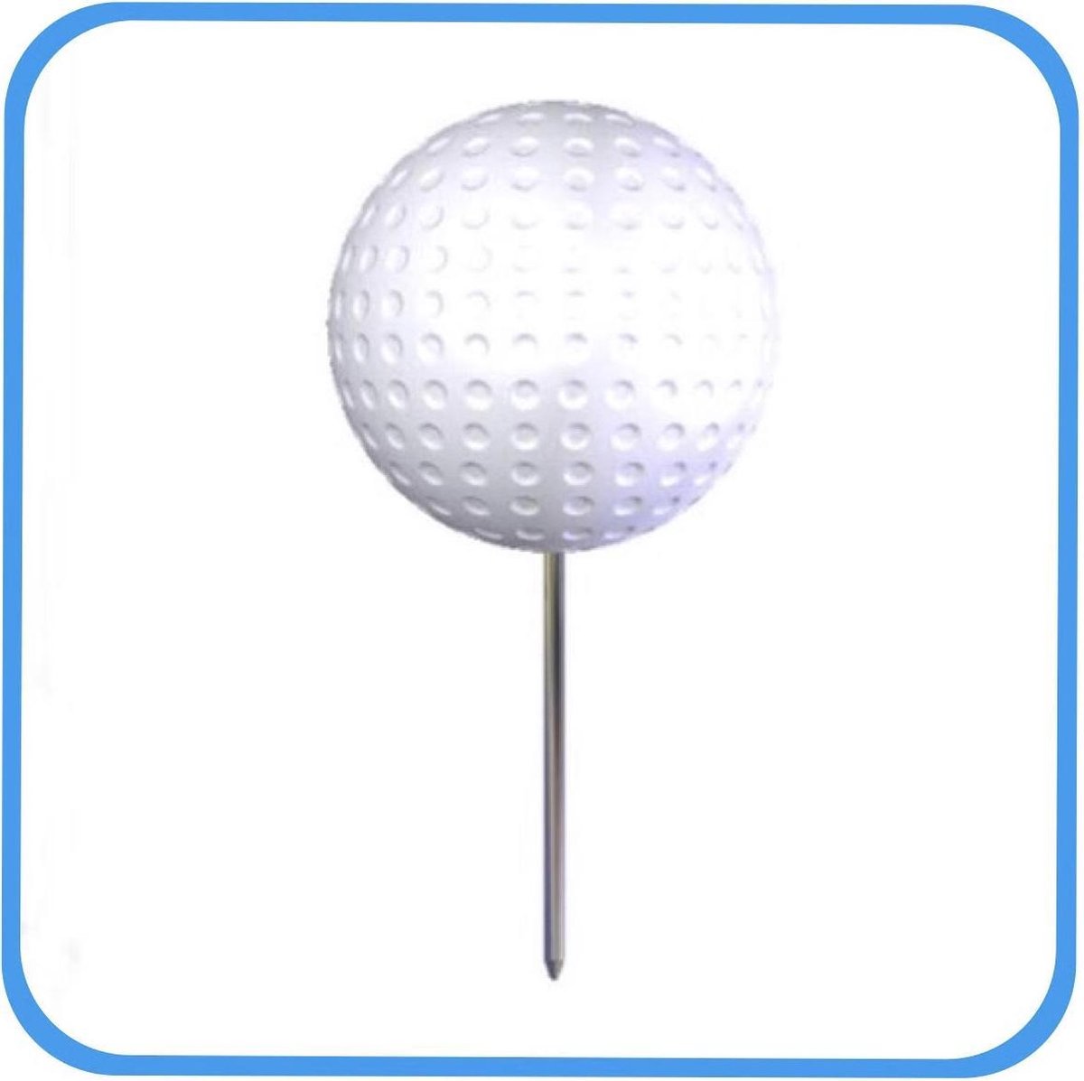 kwaliteit Spuug uit overdracht Golfbal Tee marker inclusief stalen pin - Classic dimple - wit - 6 Stuks |  bol.com