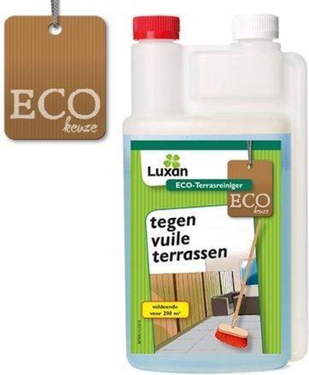 Luxan -Eco / Bio Terrasreiniger 1000 ml. Tegen Onkruid, Mos en Aanslag - Luxan