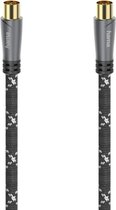 Hama Antennekabel Coax-stekker - Coax-koppeling Metaal Verguld 1,5 M 120 DB