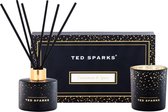 Ted Sparks - Gift Set - Geurkaars & Geurstokjes Diffuser - Cinnamon & Spice