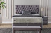 Maison Interiors® Luxe Cannes Boxspring met Opbergruimte – Bed - 140 x 200 cm – Soft Grey