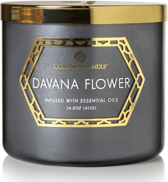 Colonial Candle – Geo Luxe Davana Flower - 411 grammes
