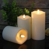 Ellanora® Afstandsbediening led vlamloze kaarslichten - batterij aangedreven led theelichtjes - flikkerende vlamloze kaarsen - realistische led kaarsen met afstandsbediening - set