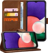 Samsung Galaxy A22 5G - Bookcase Brown - Étui portefeuille