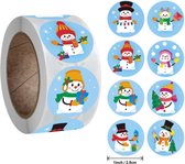 Premium Paintings - Stickers op rol - Kerststickers - Stickervellen - Sticker - Beloningsstickers - 500 stuks - Kinderen - Volwassenen - Bullet Journal