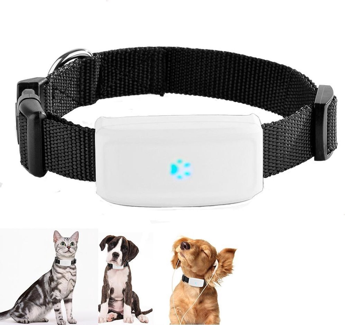 TKMARS Huisdier GPS tracker – GPS halsband – GPS tracker pets – GPS tracker voor kat en hond – Honden en katten gps tracker – halsband dieren - TKMARS