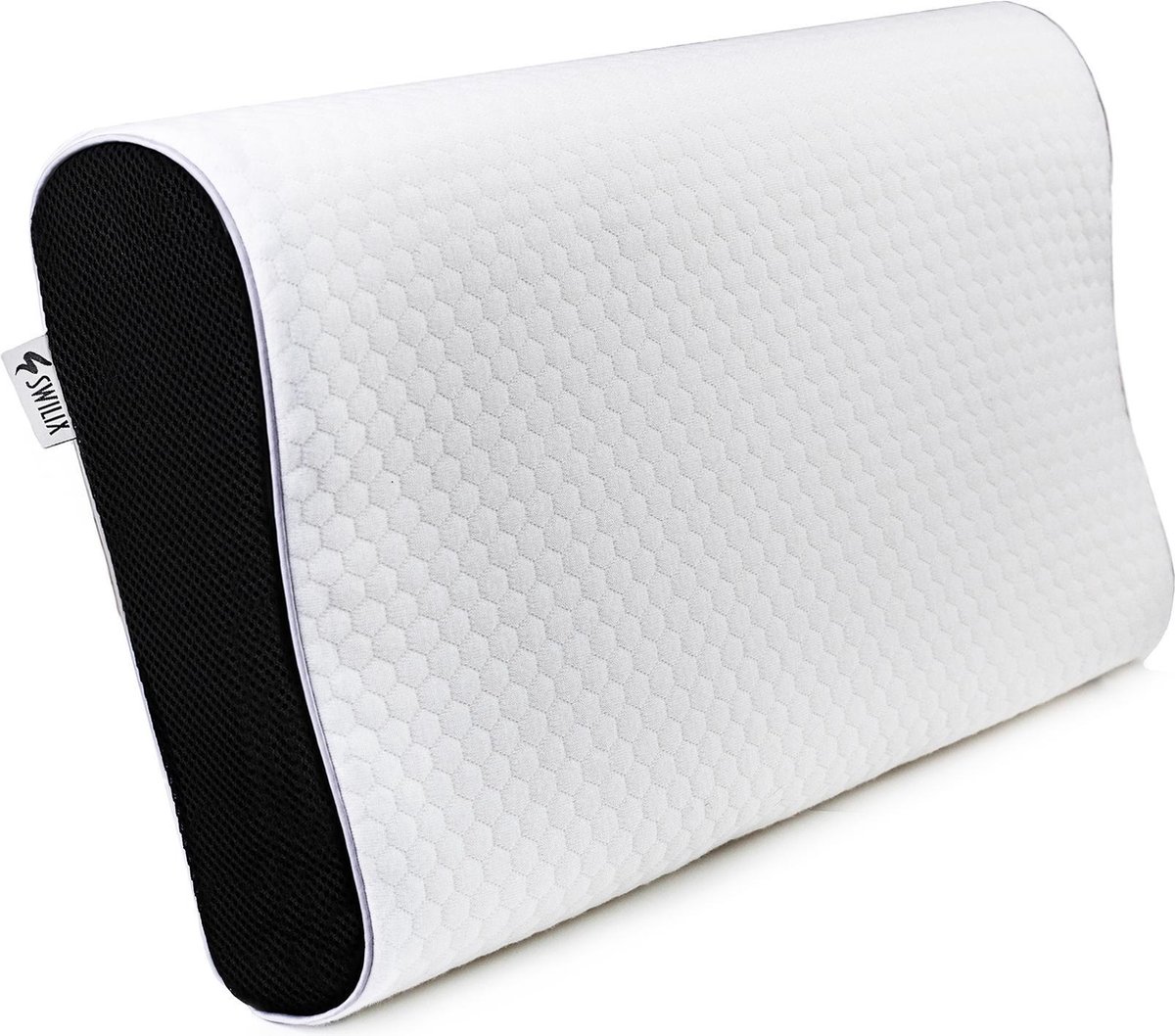SWILIX ® Hoofdkussen Nekklachten – Traagschuim Hoofdkussen – Slaapkussen - Orthopedisch & Ergonomisch Hoofdkussen – Voor Hoofd, Nek en Schouders 50 x 30 x 11