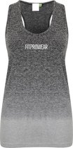 FitProWear Dames Stretch Sporthemd Ibiza - Grijs - Maat L  - Naadloze Sporthemd - Sporthemd Naadloos - Mouwloos - Sportkleding - Hemden - Hemd Dames - Sporttop