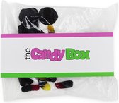 The Candy Box drop mix snoepzakjes - 'Jij bent een dropje' snoep - Gevuld met 200 gram snoep mix - Uitdeel en verjaardag cadeau man, vrouw, kinderen met: Muntdrop en Drop Duo