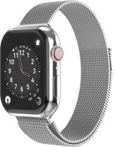 Swissten horlogeband geschikt voor Apple Watch - 38-40-41 mm - Mesh bandje - Zilver