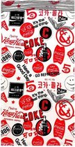 strandlaken Coca-Cola junior 140 x 70 cm katoen wit