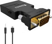 Sounix USB C naar HDMI Kabel - HDMI Switch - 4K@60Hz - 1.8 meter - Premium Nylon Gevlochten - Aluminium - Zwart