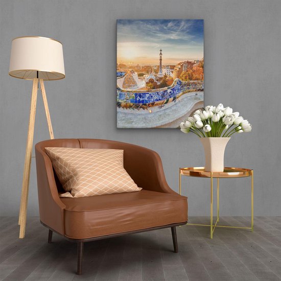 Artaza - Peinture sur toile - Parc Güell à Barcelona - 40x50 - Photo sur toile - Impression sur toile