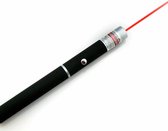 PowerLaser Professionele Laserpen - Rode Laser - AAA Batterijen - Kattenspeeltjes/Presenteren/Speelgoed - 5mW - 157mm x 14mm - Zwart